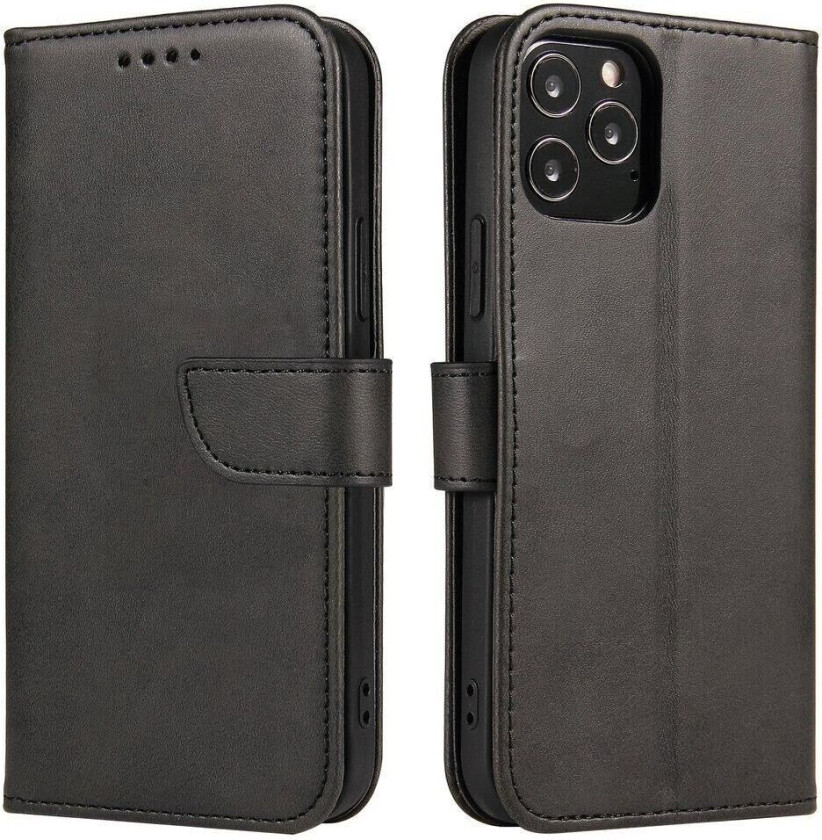 Hurtel Magnet Case stilig deksel med klaff og stativ funksjon for Samsung Galaxy S10 Lite svart