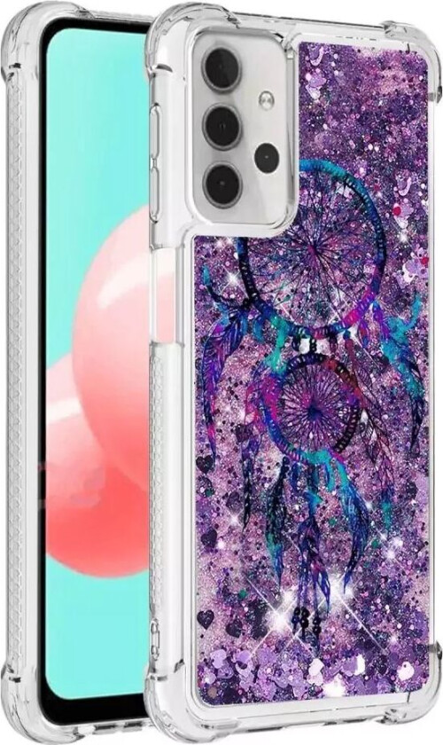 Samsung Galaxy A32 (5G) Støtsikker Glimmerdeksel- Lilla Drømmefanger