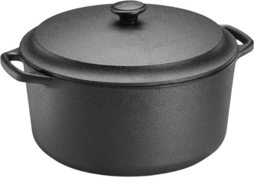 Pfas-fri Støpejernsgryte 7.0 L Med Støpejernslokk