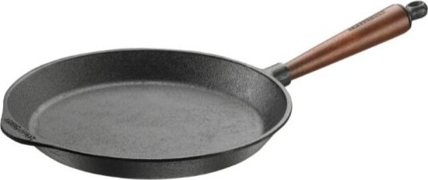 Pfas-fri Støpejerns Stekepanne 36 Cm Med Trehåndtak