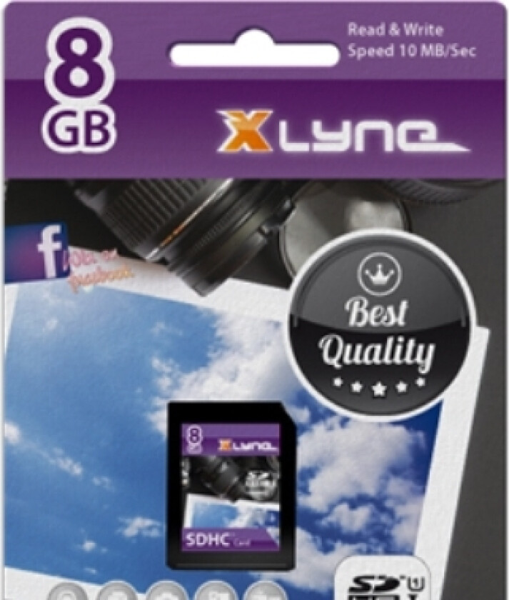 7308000 Sdhc-Kort 8Gb Klasse 10, Uhs-I