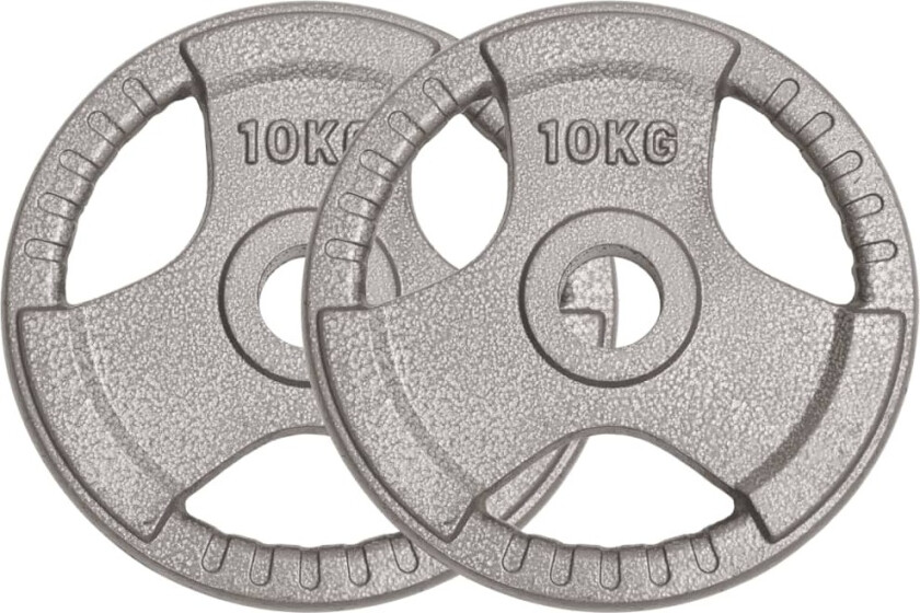 Olympiske vektskiver 2 stk 20 kg støpejern