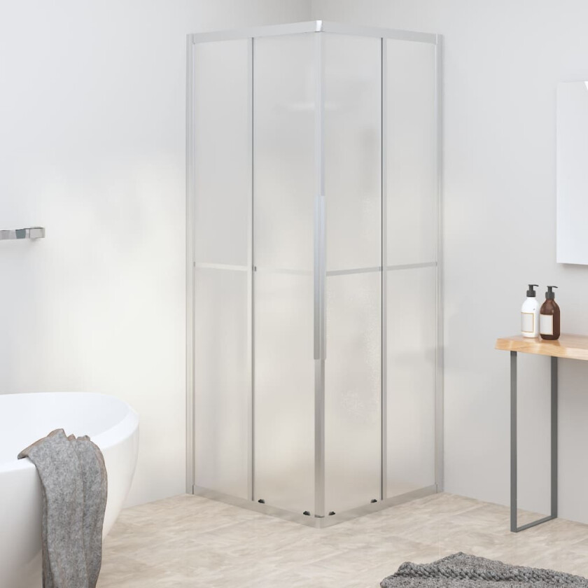 Dusjkabinett frostet ESG 70x70x180 cm