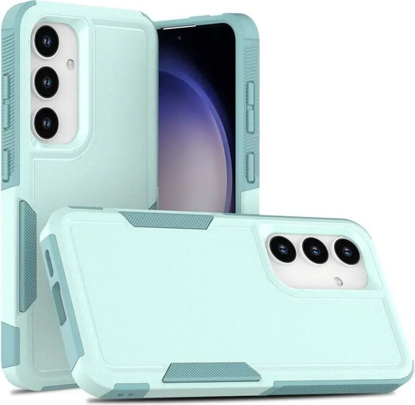 Samsung Galaxy S24 Hybrid Håndverker Plast Deksel - Mintgrønn