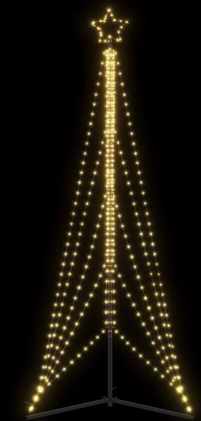 Juletrelys 525 LEDs varm hvit 302 cm