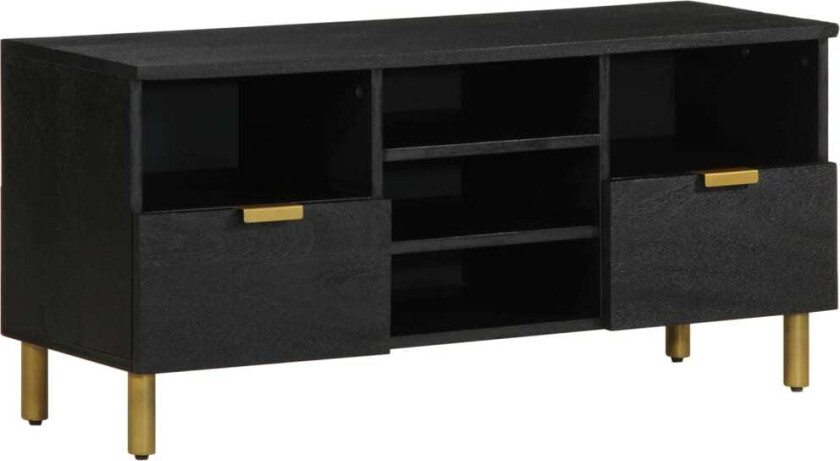 TV-benk svart 100x33x46 cm konstruert tre
