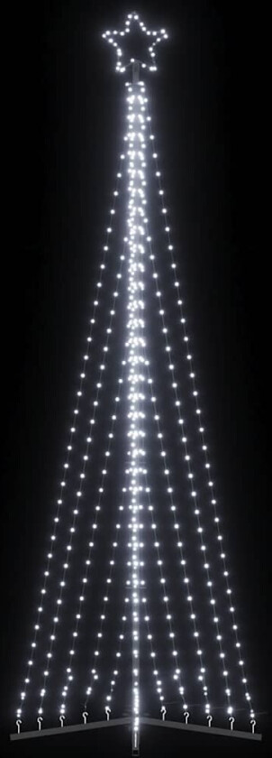 Juletrelys 495 LEDs kald hvit 300,5 cm