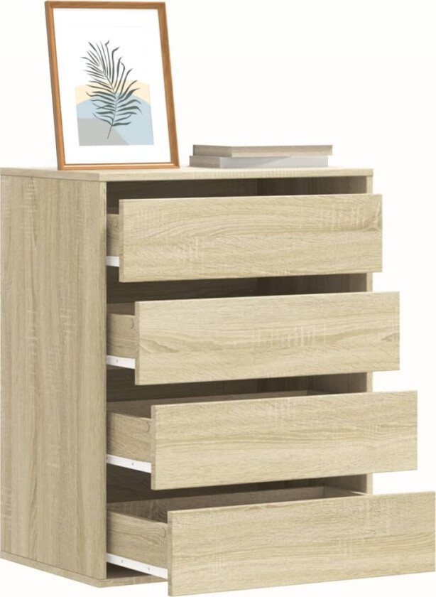 Kommode sonoma eik 60x41x76 cm konstruert tre