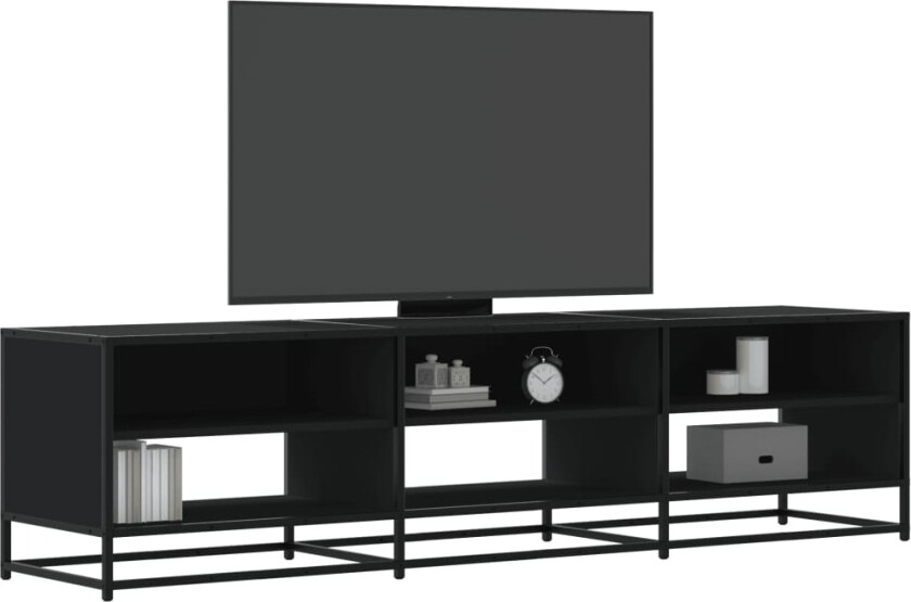 TV-benk svart 180x40x46 cm konstruert tre