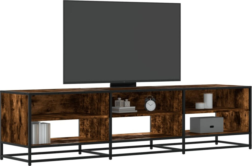 TV-benk røkt eik 180x40x46 cm konstruert tre