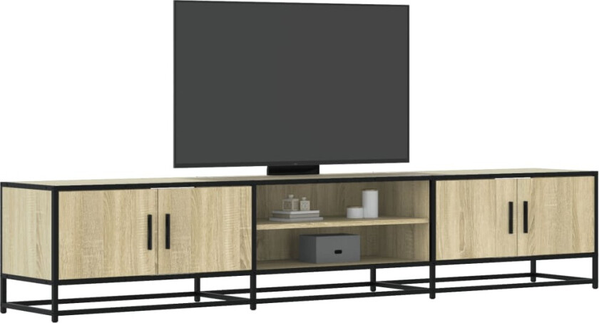 TV-benk sonoma eik 210x35x41 cm konstruert tre