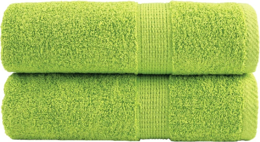 Premium vaskekluter SOLUND 2 stk eplegrønn 30x30 cm 600 g/m2
