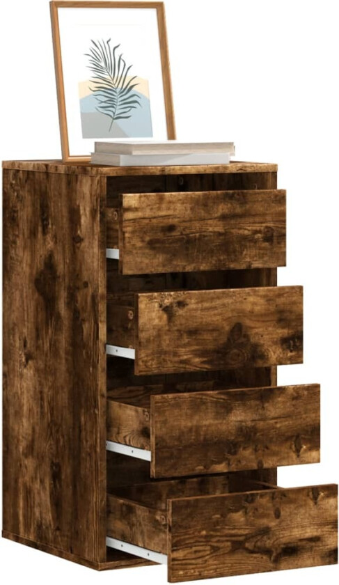 Kommode røkt eik 40x41x76 cm konstruert tre