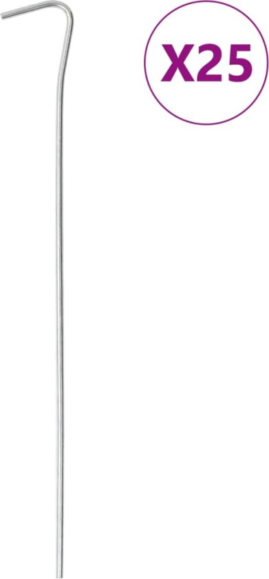 Bilde av Teltplugger 25 stk 23 cm Ø3 mm galvanisert stål