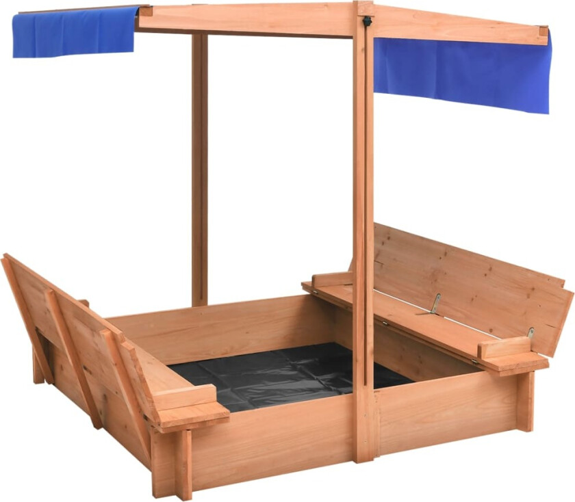 Bilde av Sandkasse med tak gran 112x112x112 cm