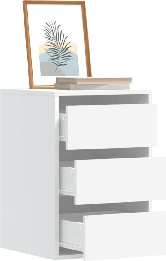 Kommode hvit 40x41x58 cm konstruert tre