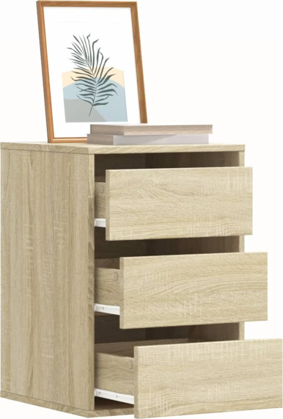 Kommode sonoma eik 40x41x58 cm konstruert tre