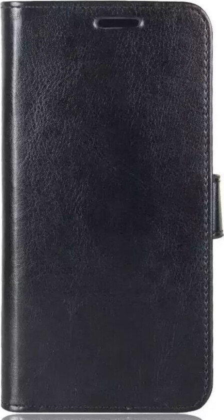 Samsung Galaxy S9 Blankt Skinn Mobildeksel med Lommebok Svart