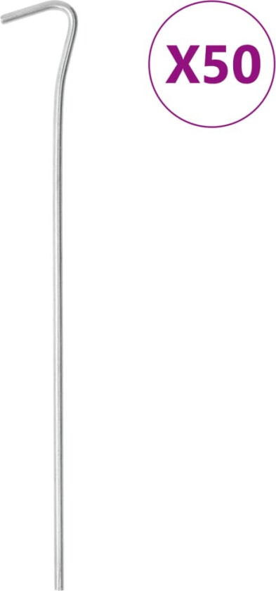 Bilde av Teltplugger 50 stk 23 cm Ø4 mm galvanisert stål