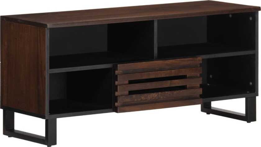 TV-benk brun 100x34x46 cm heltre mango