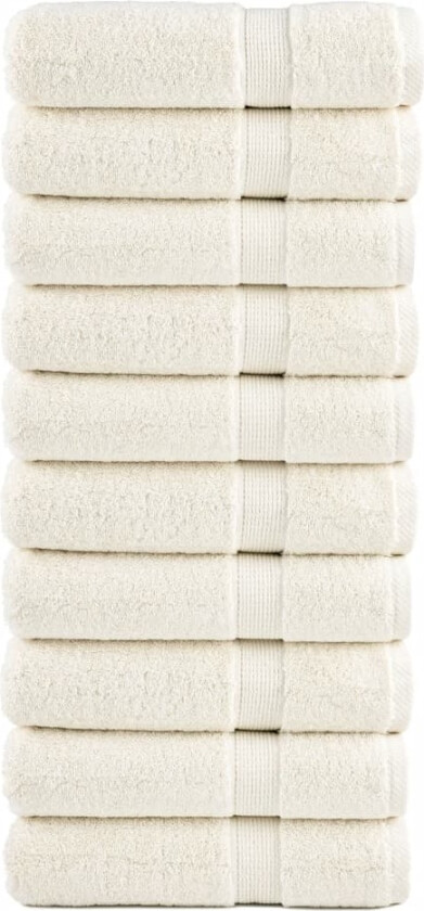 Premium badehåndklær SOLUND 10 stk 100x150 cm 600 g/m2