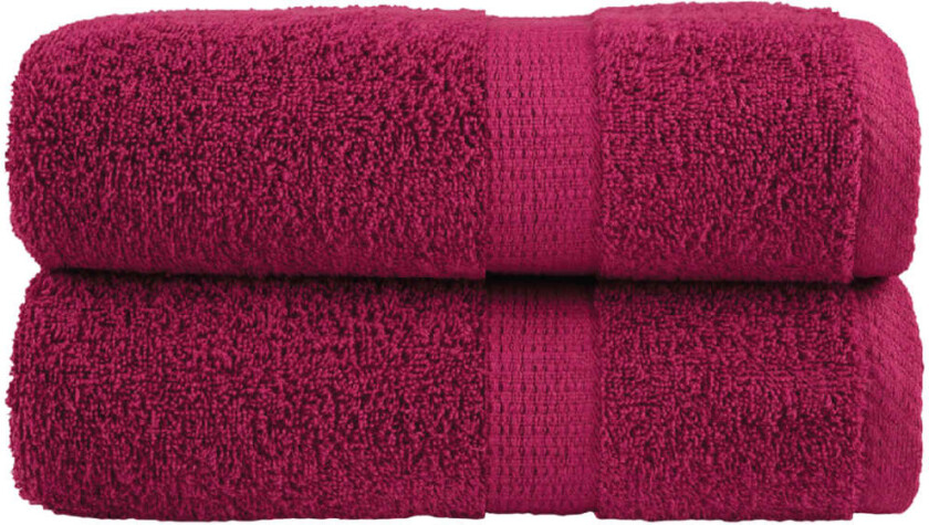 Premium vaskekluter SOLUND 2 stk burgunder 30x30 cm 600gsm
