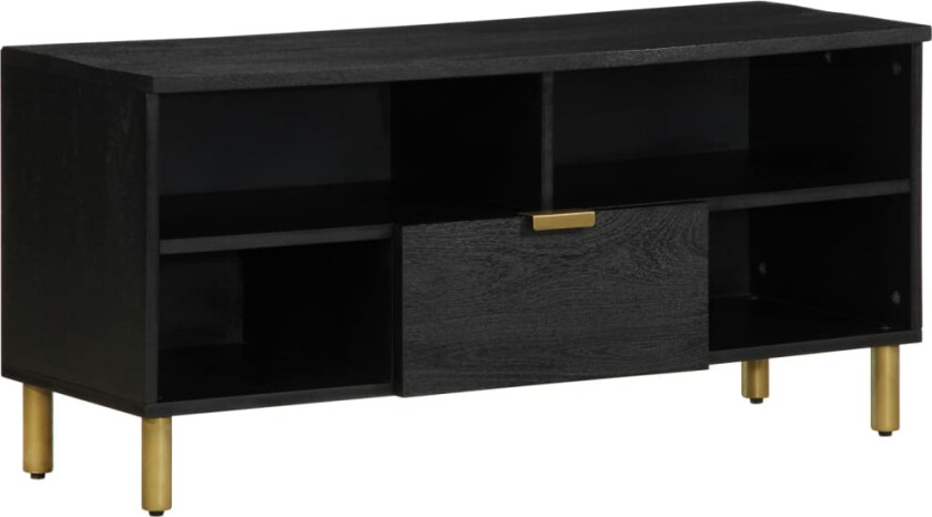 TV-benk svart 100x33x46 cm konstruert tre