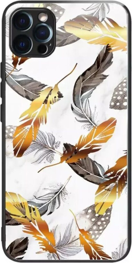 iPhone 14 Pro Deksel m. Glassbakside - Fjær