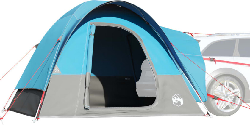 Biltelt 4 personer blå vanntett