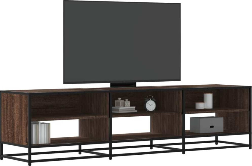 TV-benk brun eik 180x40x46 cm konstruert tre