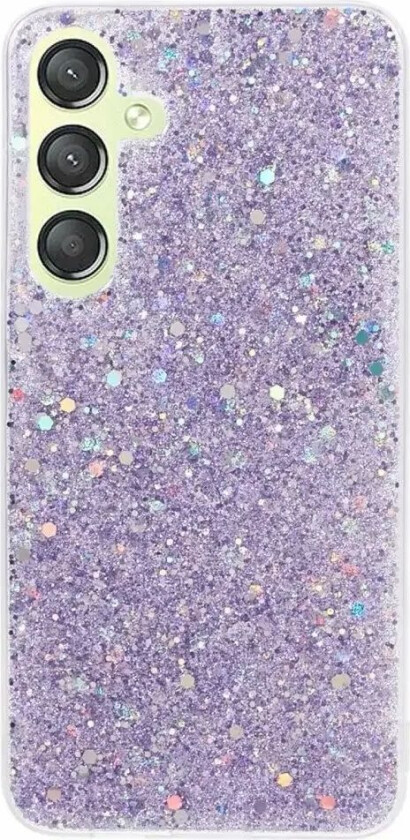Samsung Galaxy S24 Glitter Deksel - Lilla