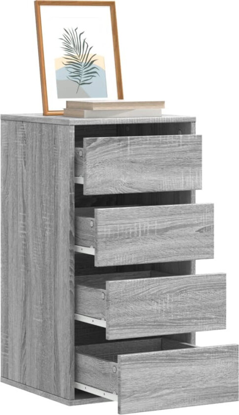 Kommode grå sonoma 40x41x76 cm konstruert tre