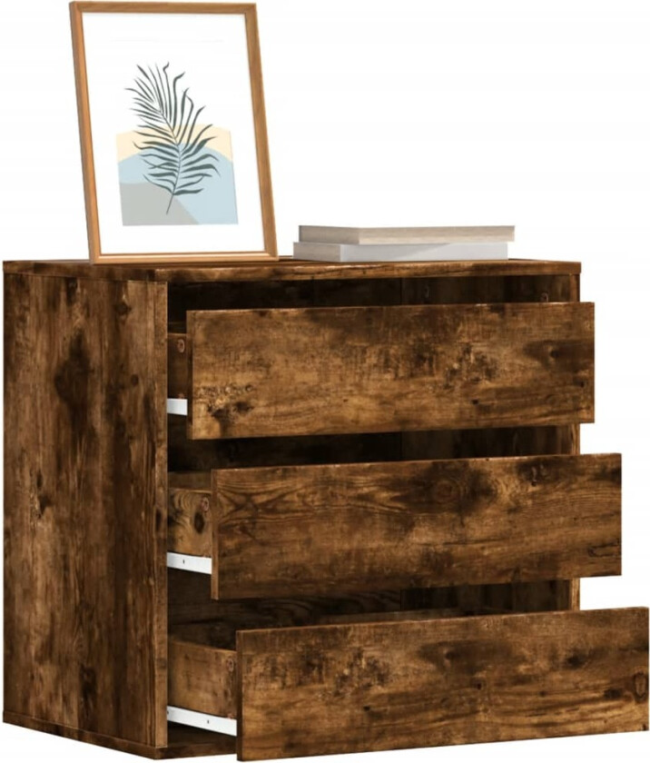Kommode røkt eik 60x41x58 cm konstruert tre