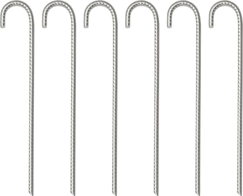 Bilde av Teltplugger 6 stk 37 cm Ø10 mm galvanisert stål