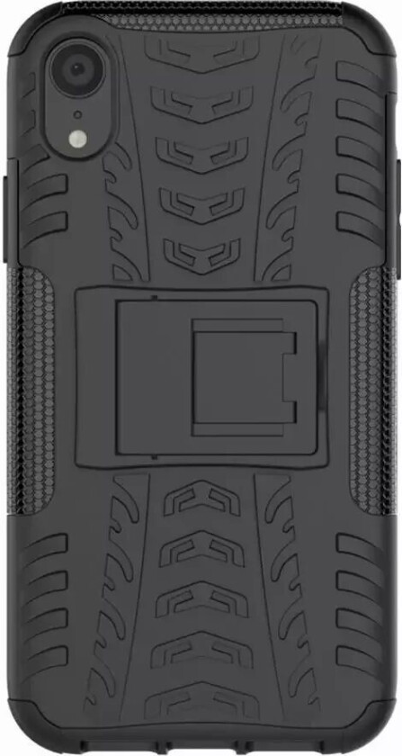 iPhone XR Cool Tyre Håndverkerdeksel m. Stativ Svart