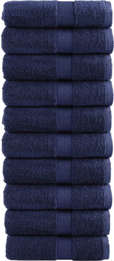 Bilde av Premium vaskekluter SOLUND 10 stk blå 30x30 cm 600gsm