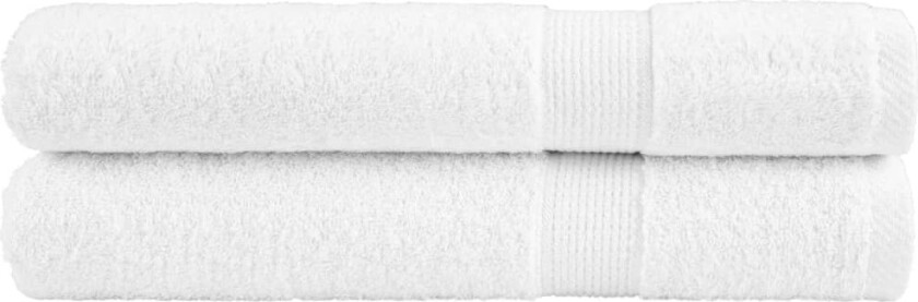 Premium saunahåndklær SOLUND 2 stk hvit 80x200 cm 600gsm