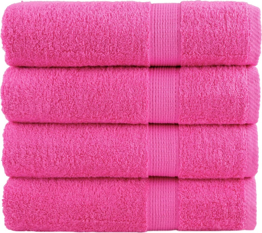 Premium håndklær SOLUND 4 stk rose 50x100cm 600 g/m2