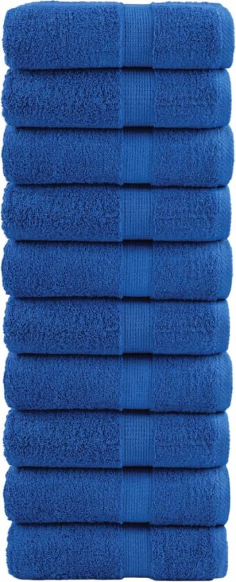 Premium vaskekluter SOLUND 10 stk blå 30x30 cm 600gsm