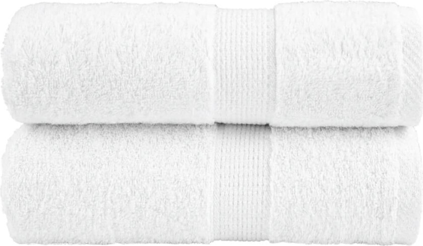 Premium gjestehåndklær SOLUND 2 stk hvit 30x50 cm 600gsm