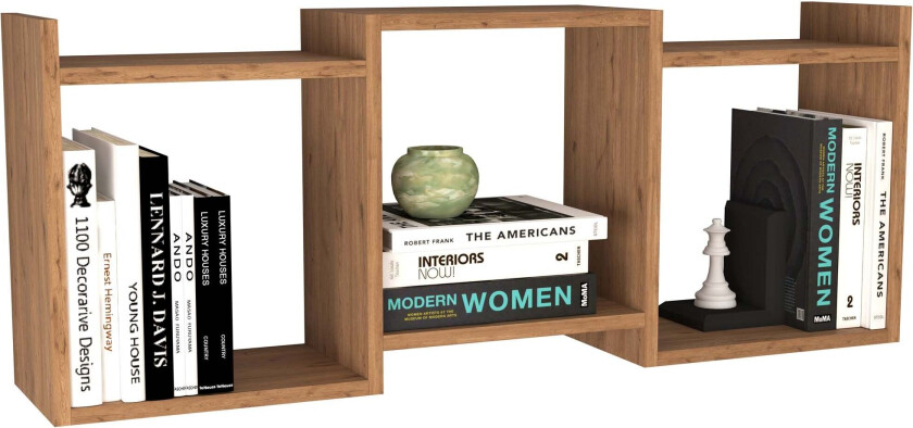 Trilas hylle vegghengt 3 hyller eik dekor.