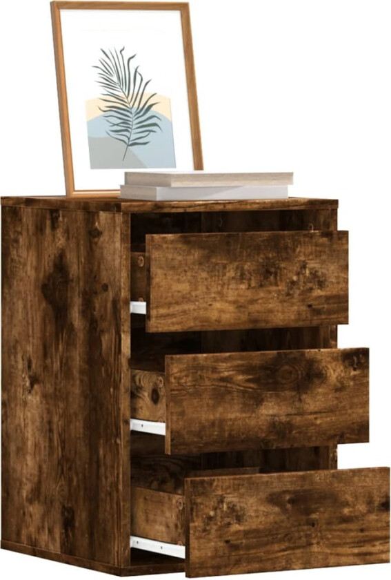 Kommode røkt eik 40x41x58 cm konstruert tre