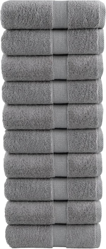 Bilde av Premium vaskekluter SOLUND 10 stk grå 30x30 cm 600gsm