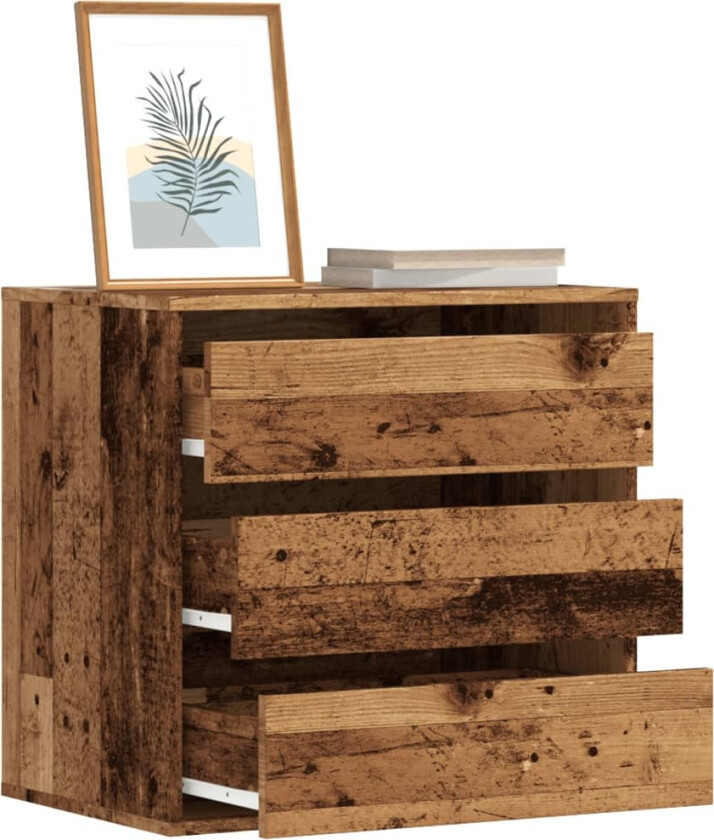 Kommode gammelt tre 60x41x58 cm konstruert tre
