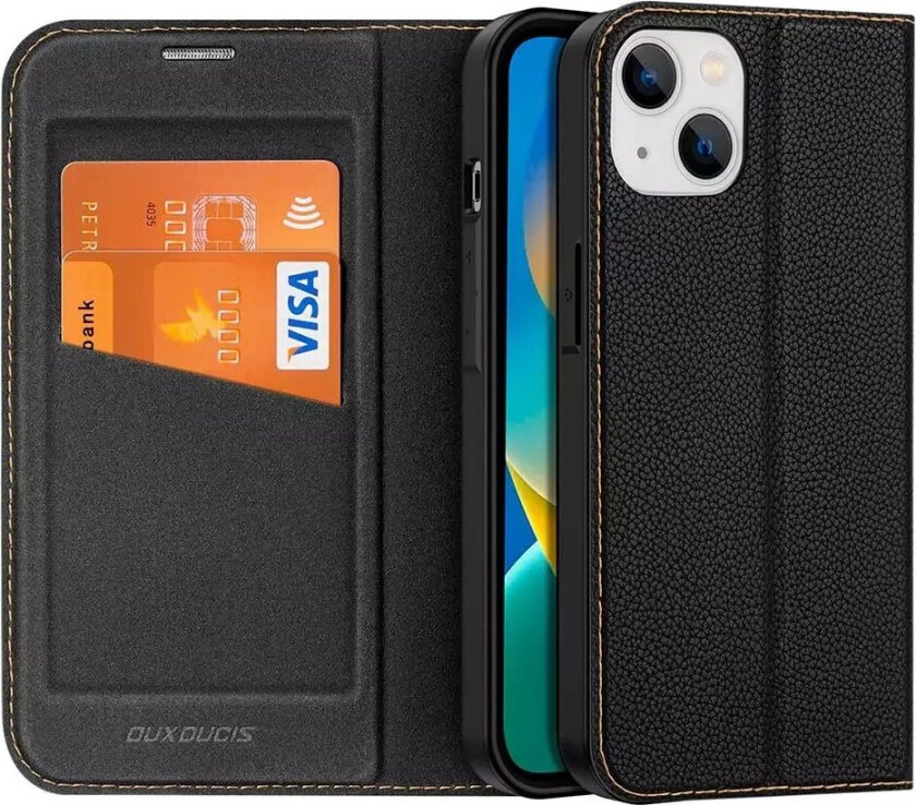DUX DUCIS iPhone 14 Plus Skin X2 Premium Flip Deksel - Svart