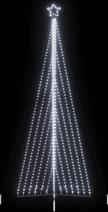 Juletrelys 789 LEDs kald hvit 476 cm