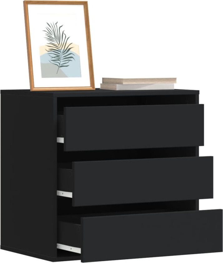 Kommode svart 60x41x58 cm konstruert tre