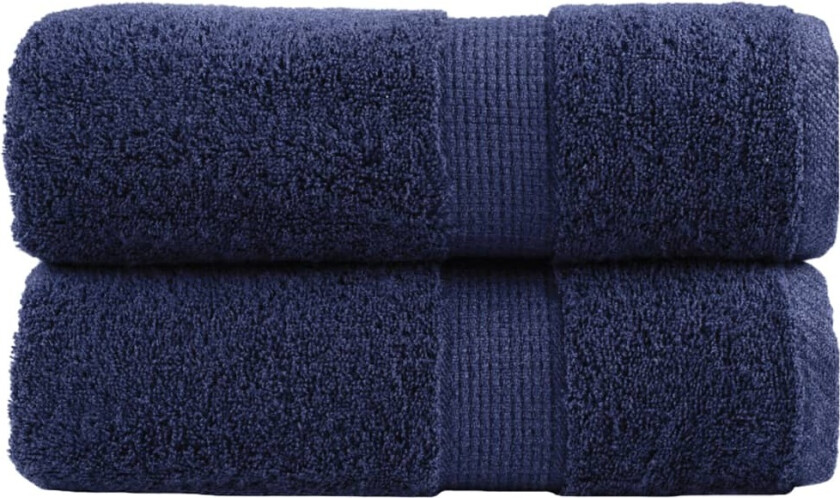 Bilde av Premium vaskekluter SOLUND 2 stk marineblå 30x30 cm 600gsm