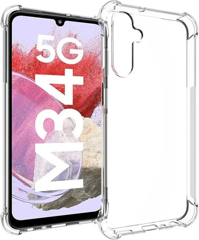 Samsung Galaxy M34 (5G) / F34 (5G) Drop-Proof Fleksibelt Deksel i Plast - Gjennomsiktig