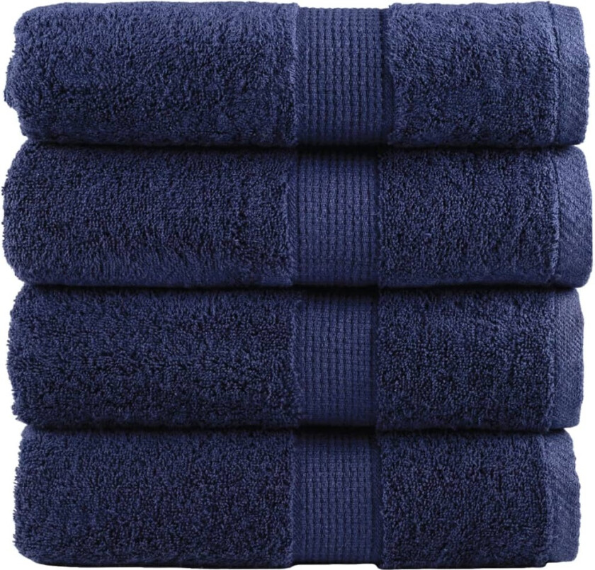 Premium vaskekluter SOLUND 4 stk blå 30x30 cm 600gsm